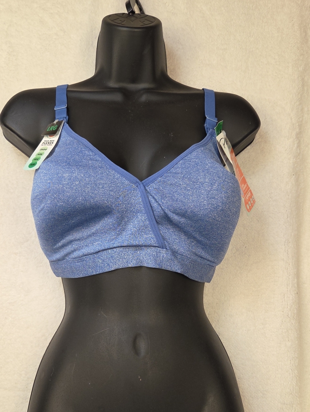 Playtex Heathered Periwinkle Wireless Sleep Bra